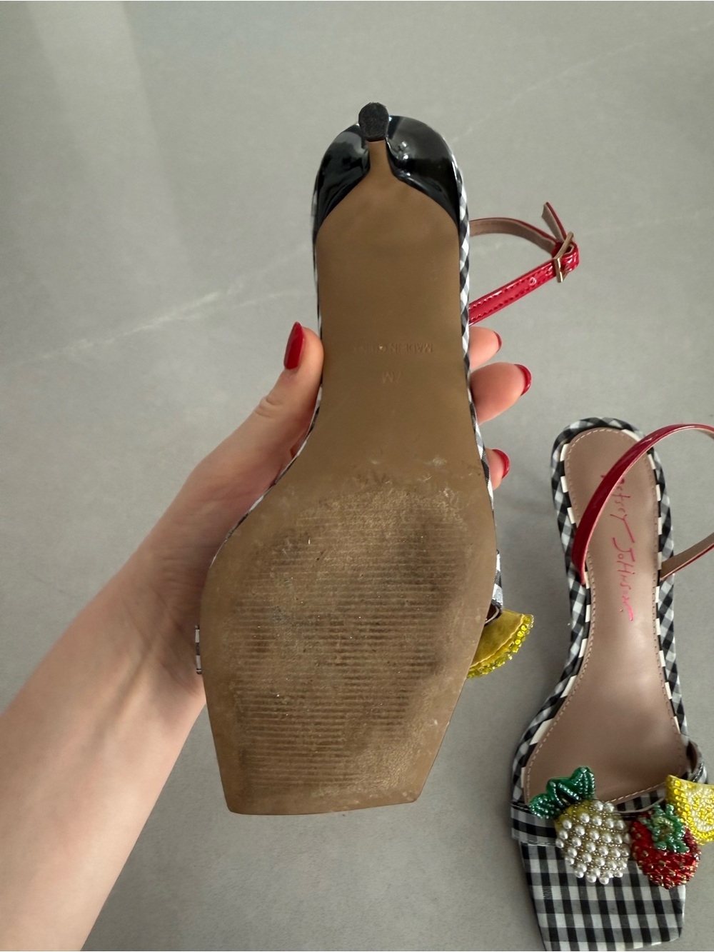 Betsey Johnson Fruit Heels - Picture 6 of 11